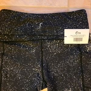 Zyia Active Black Reflective Pocket LNT 7/8 24" sz 12